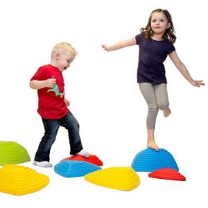 Rocksteady Balance Stepping Stones for Kids - Set of 6 Balance Blocks, by JumpOff Jo