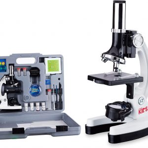 52-pcs Kids Beginner Microscope STEM Kit with Metal Body Microscope